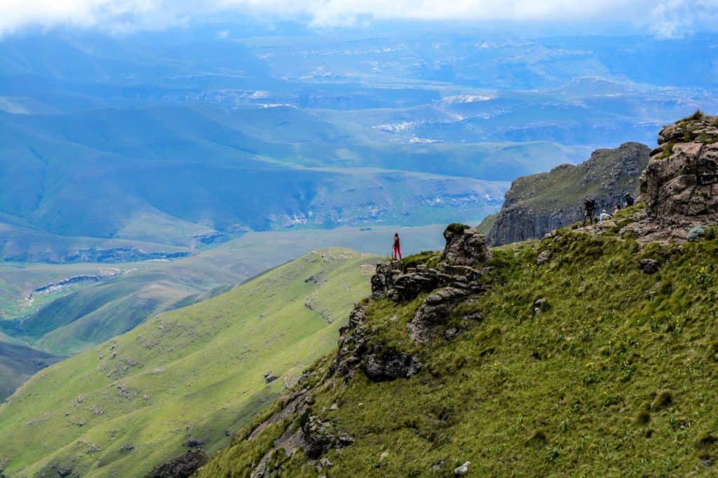 Randonneuse au Parc Drakensberg