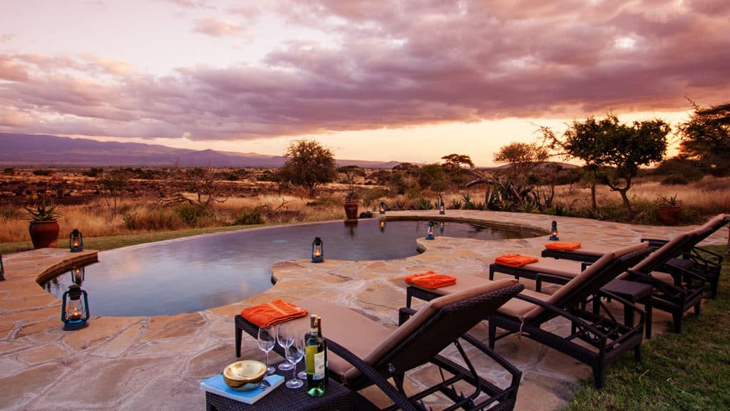 Piscine au Elewana Tortilis Camp