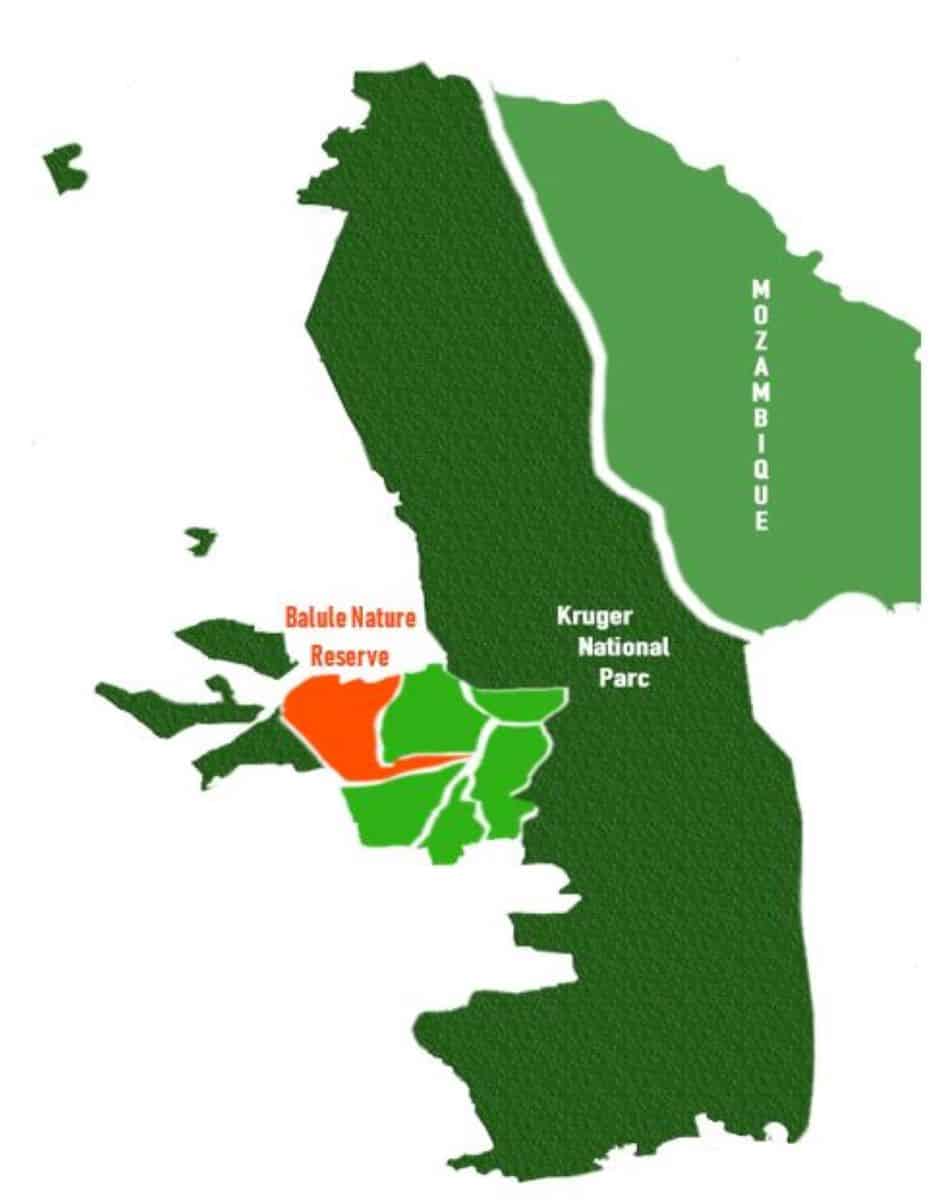 carte de Balule Game Reserve