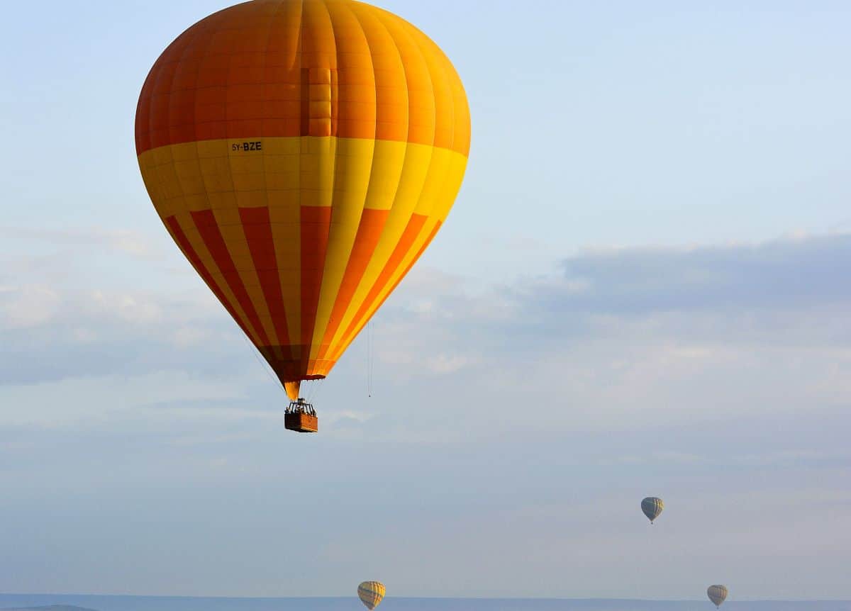 vol en montgolfière Nyerere