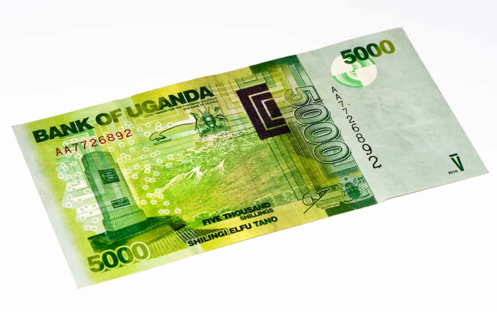 5000 Uganda shilling note