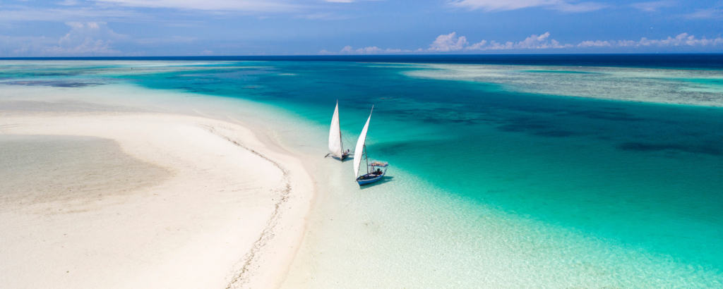 Pemba Island sandbank, Tanzania. A paradise on Earth.